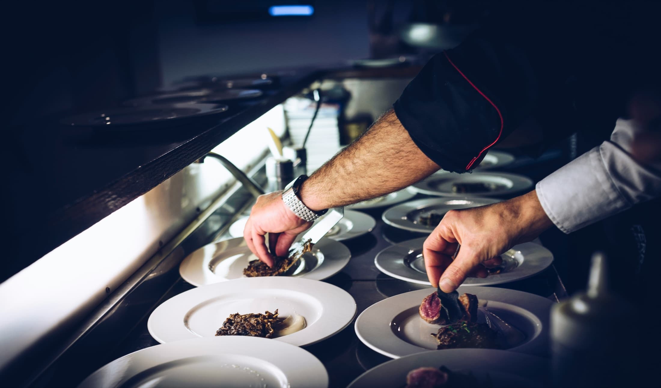 Restaurant kitchen during service for servedRight